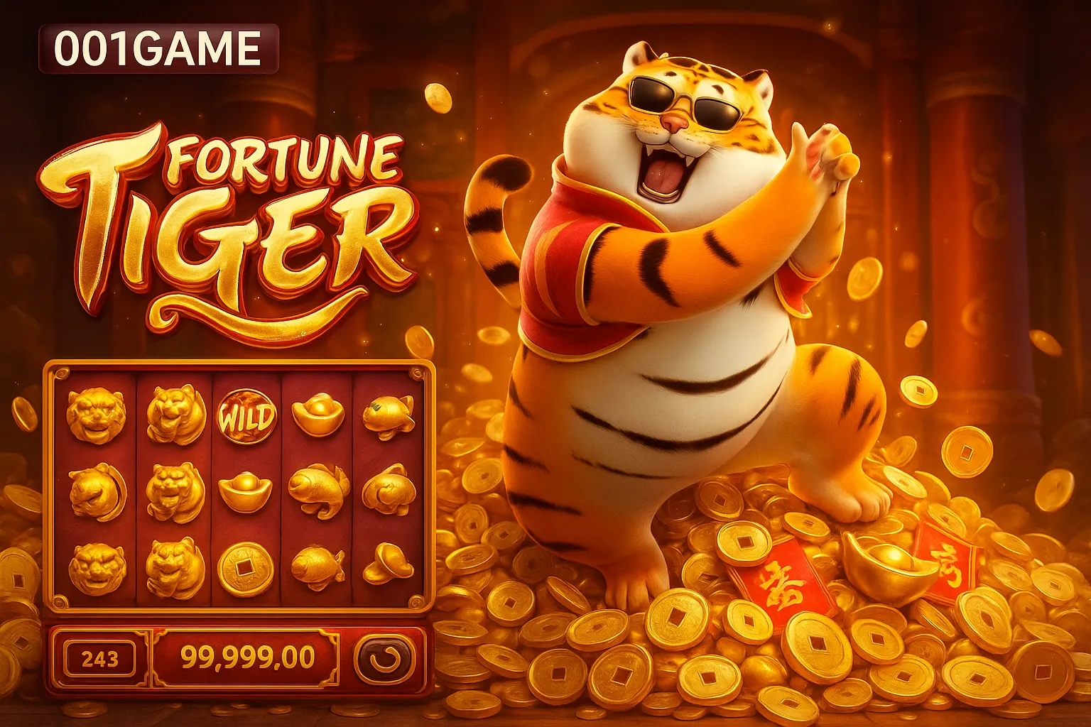 Fortune Tiger é um jogo imperdível no 001GAME Casino